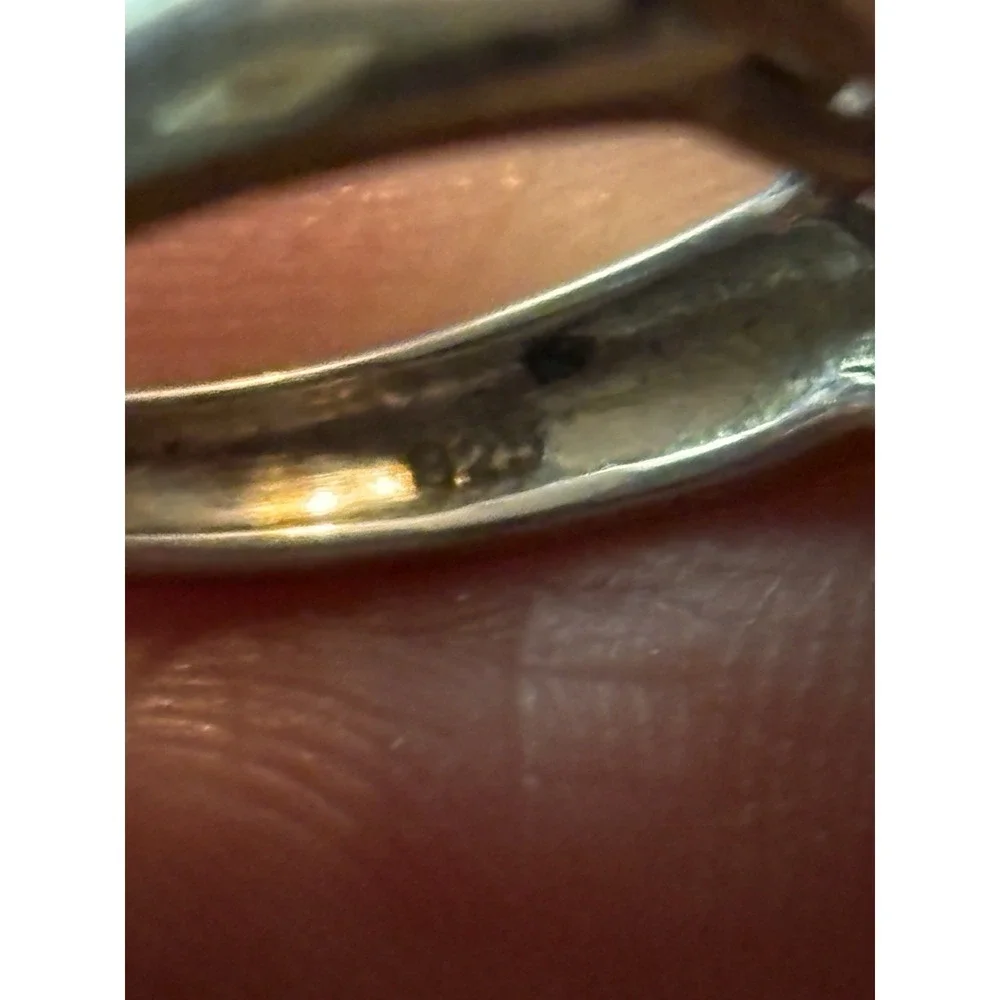 Sterling Silver Ruby Ring Size 6